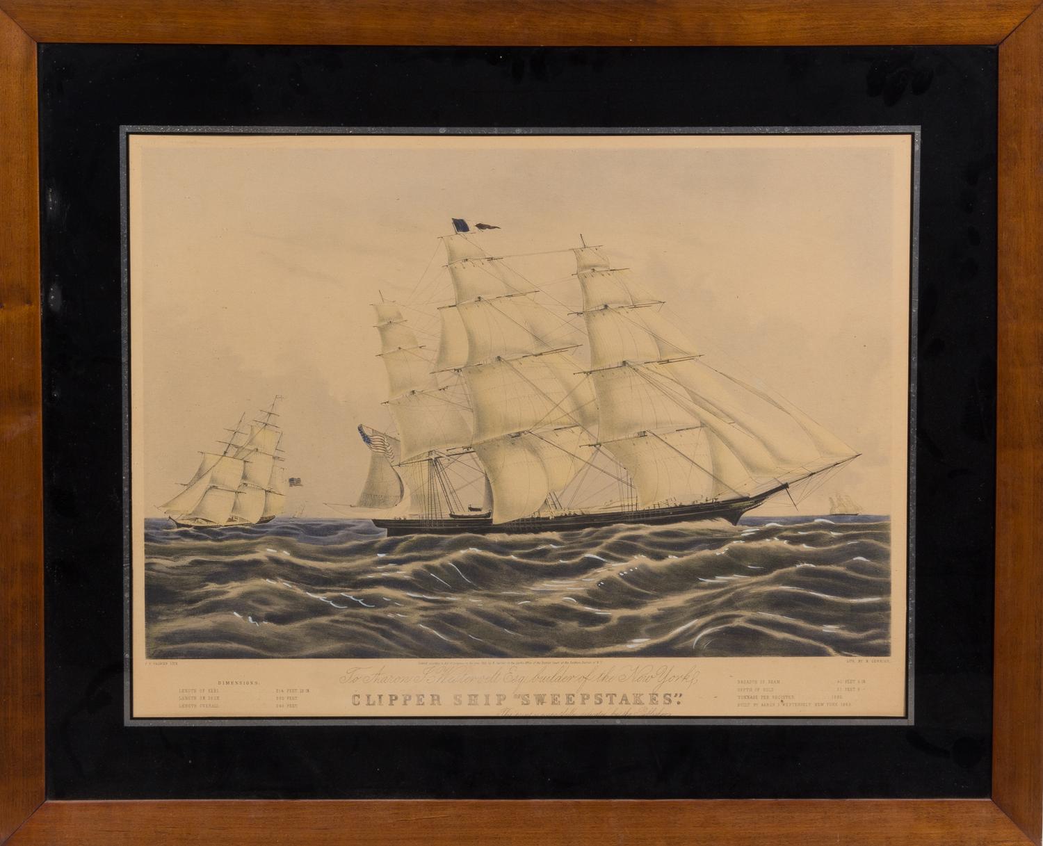 CURRIER, NATHANIEL 18 x 23 1/2 inches.