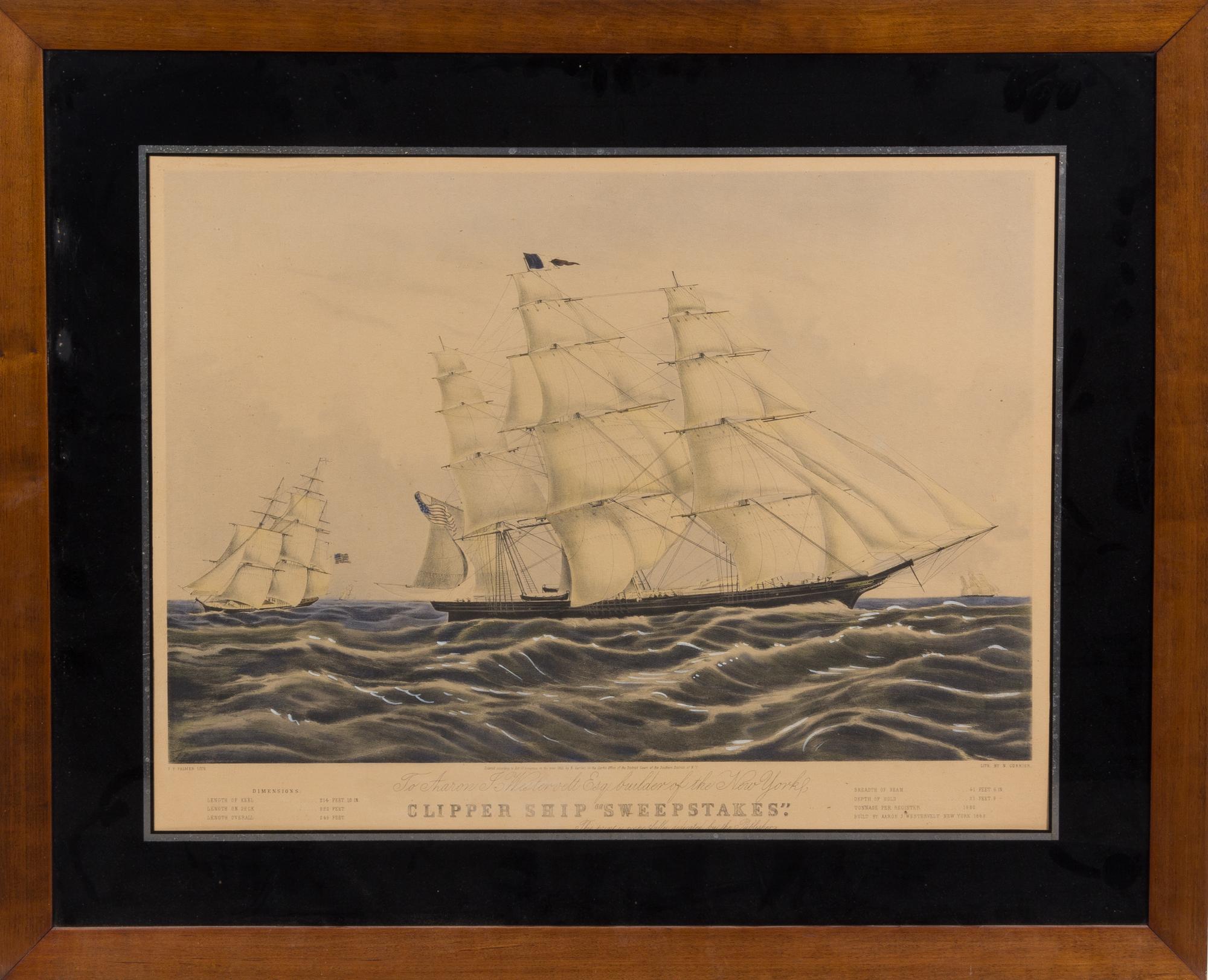 CURRIER, NATHANIEL 18 x 23 1/2 inches.
