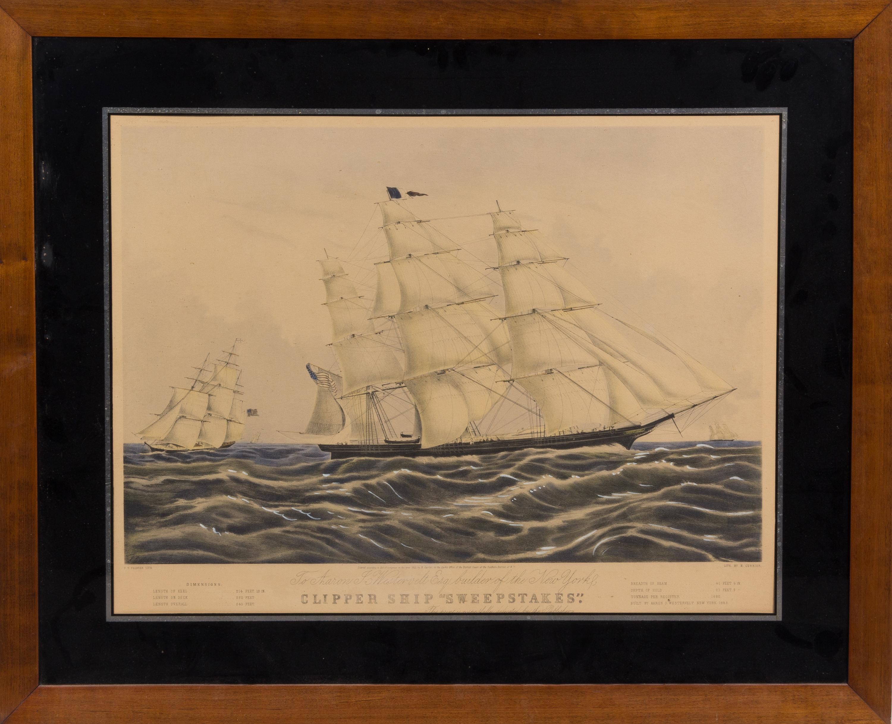 CURRIER, NATHANIEL 18 x 23 1/2 inches.