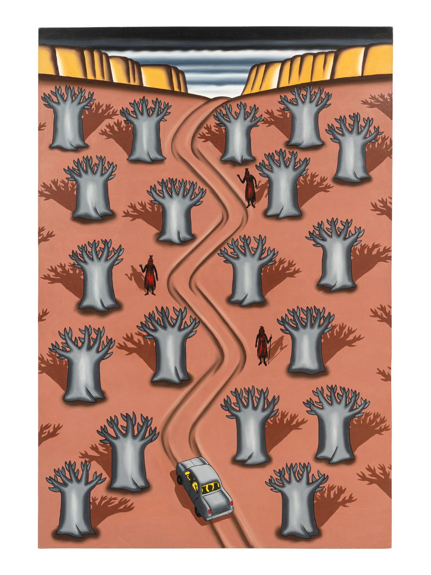 Crossing the Bandiagara Escarpment With Baobab Trees and Dogon Dancers