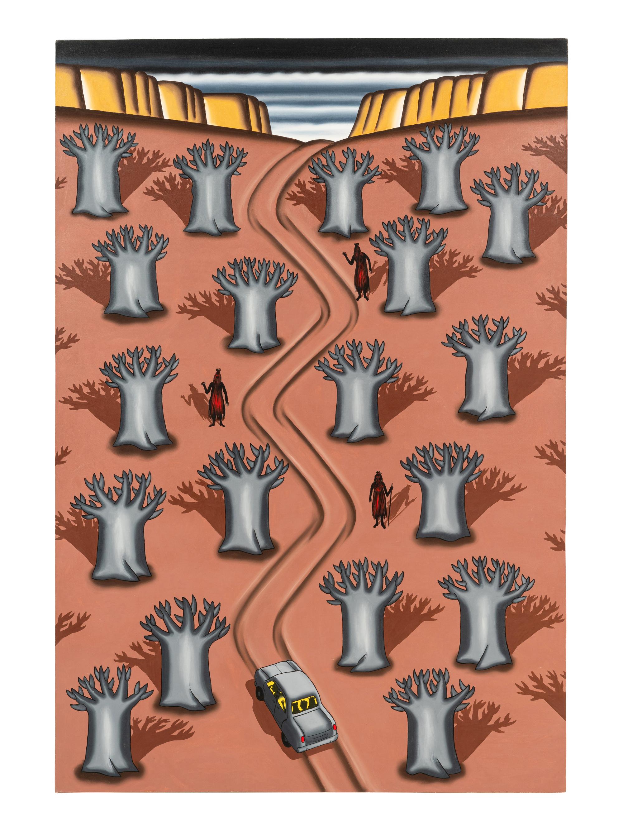 Crossing the Bandiagara Escarpment With Baobab Trees and Dogon Dancers