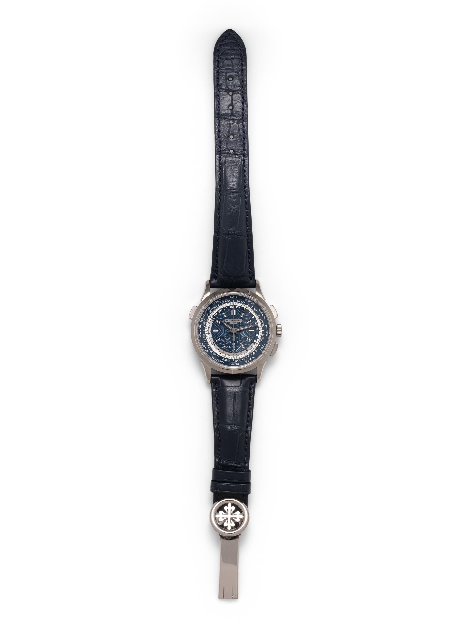 PATEK PHILIPPE, REF. 5930G 18K WHITE GOLD 'WORLDTIME' WATCH