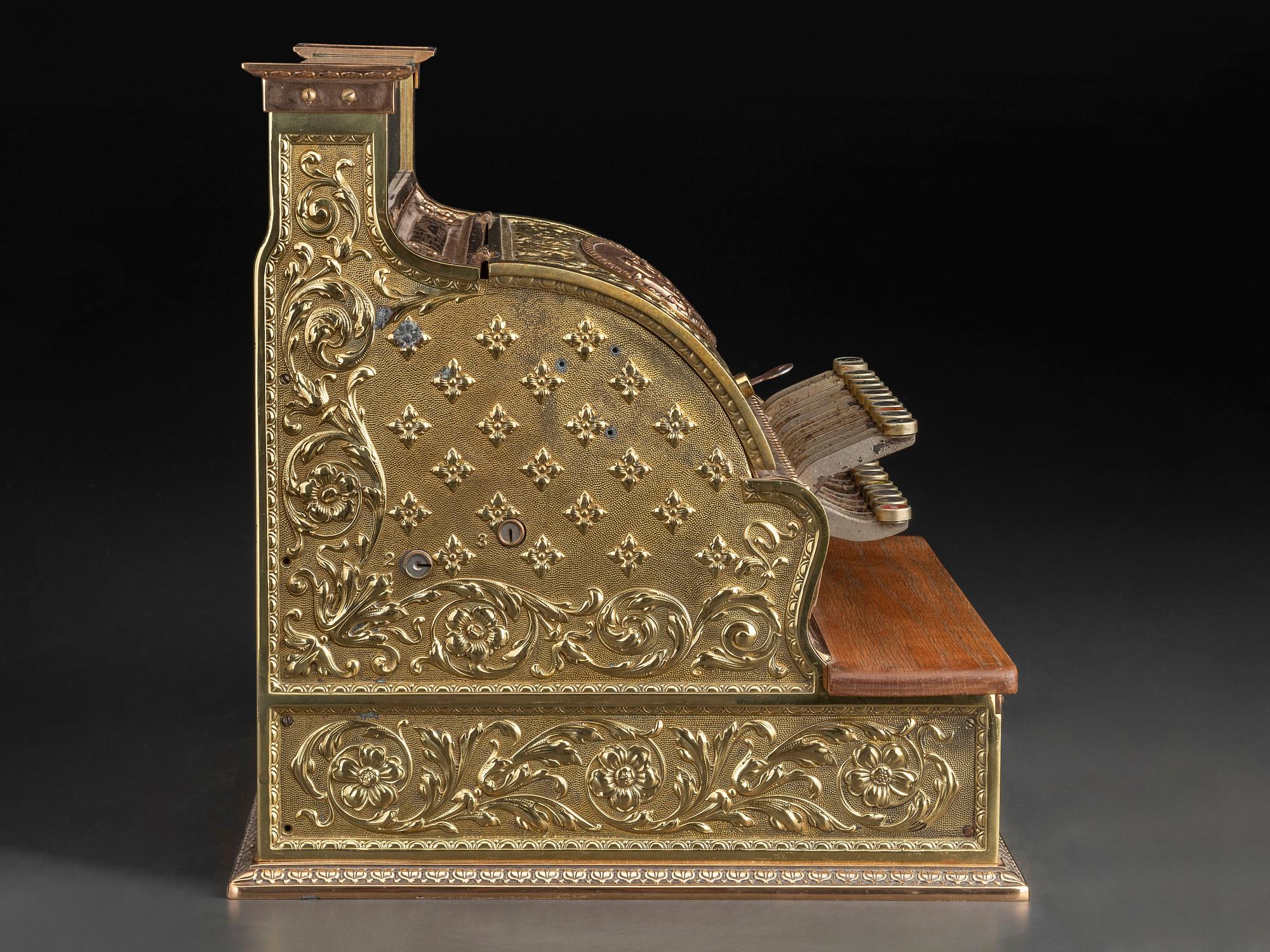 A Brass National Cash Register, Model No. 22