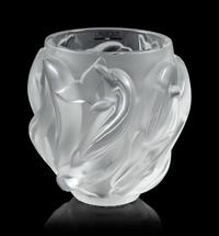 A Lalique Dolphin Vase