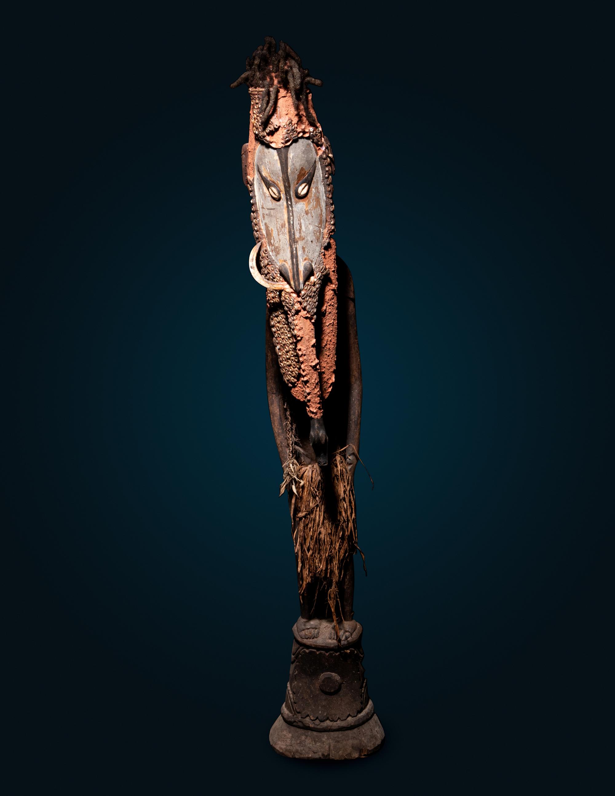 A Kanganamon Wood Standing Figure