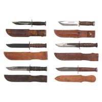 Six World War II Era Fighting Knives