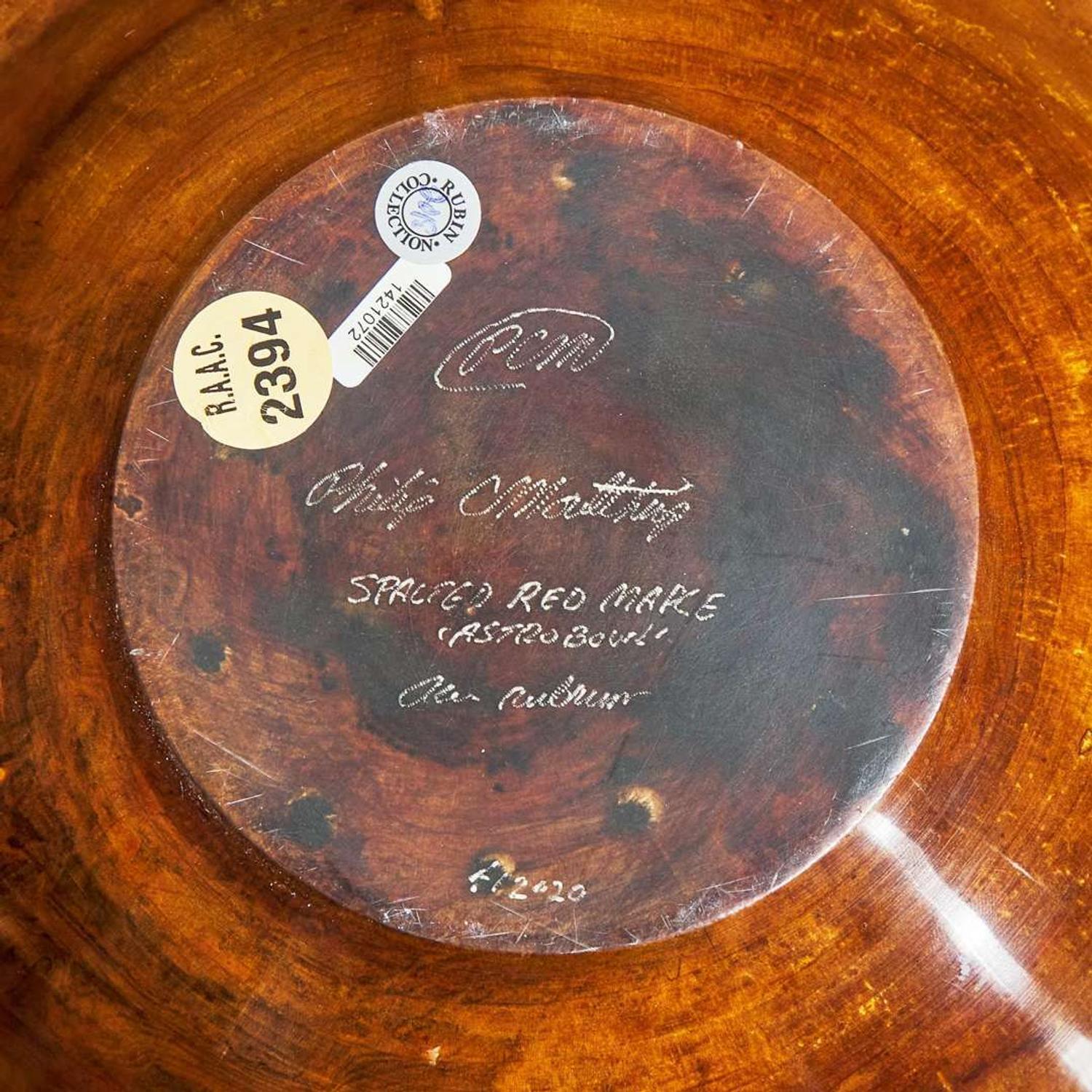 Philip Moulthrop (American, b. 1947) Spalted Maple Saucer "Astro Bowl", USA, circa 1990s