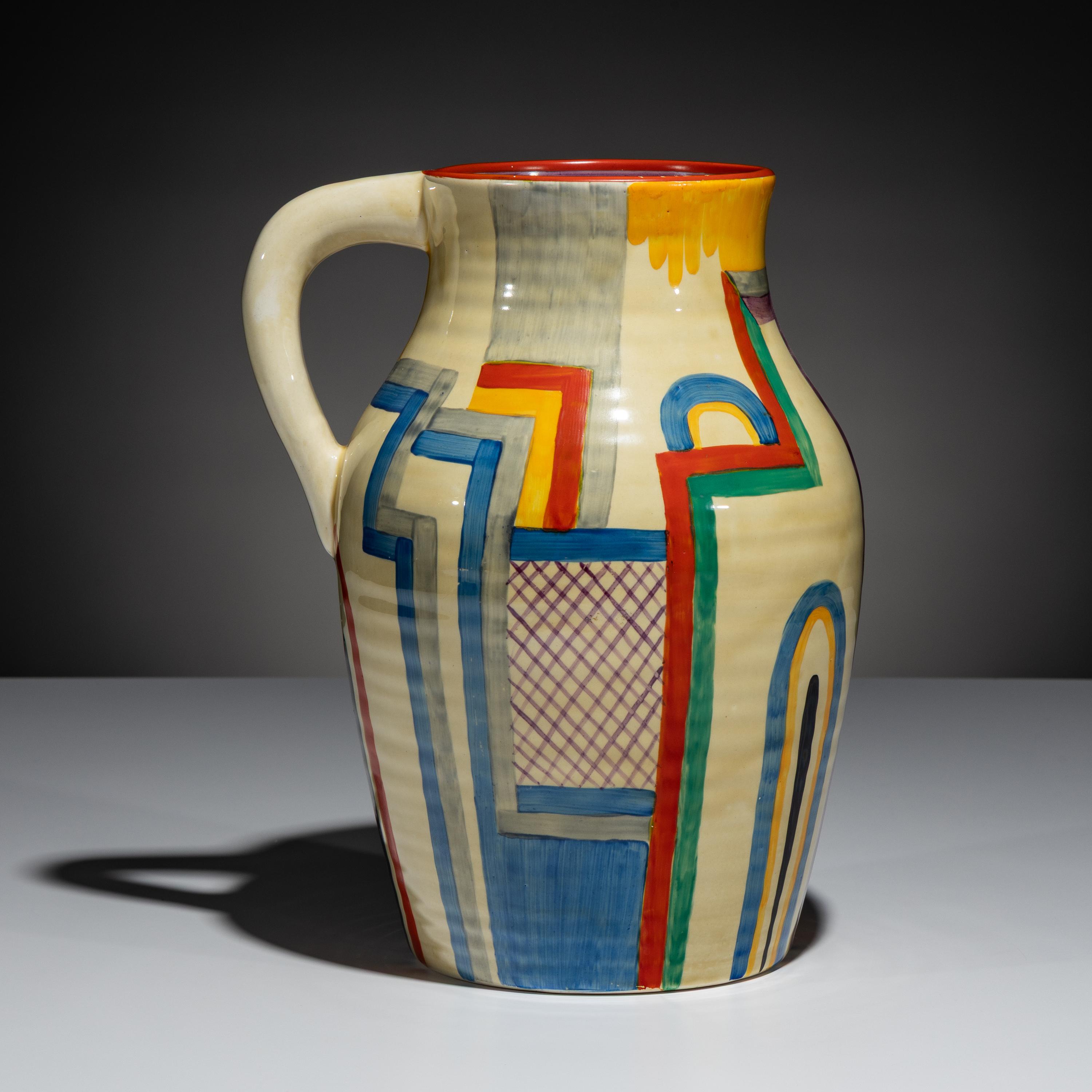 Clarice Cliff (English, 1899–1972) — Tennis Jug