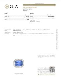 UNHEATED CEYLON SAPPHIRE AND DIAMOND RING