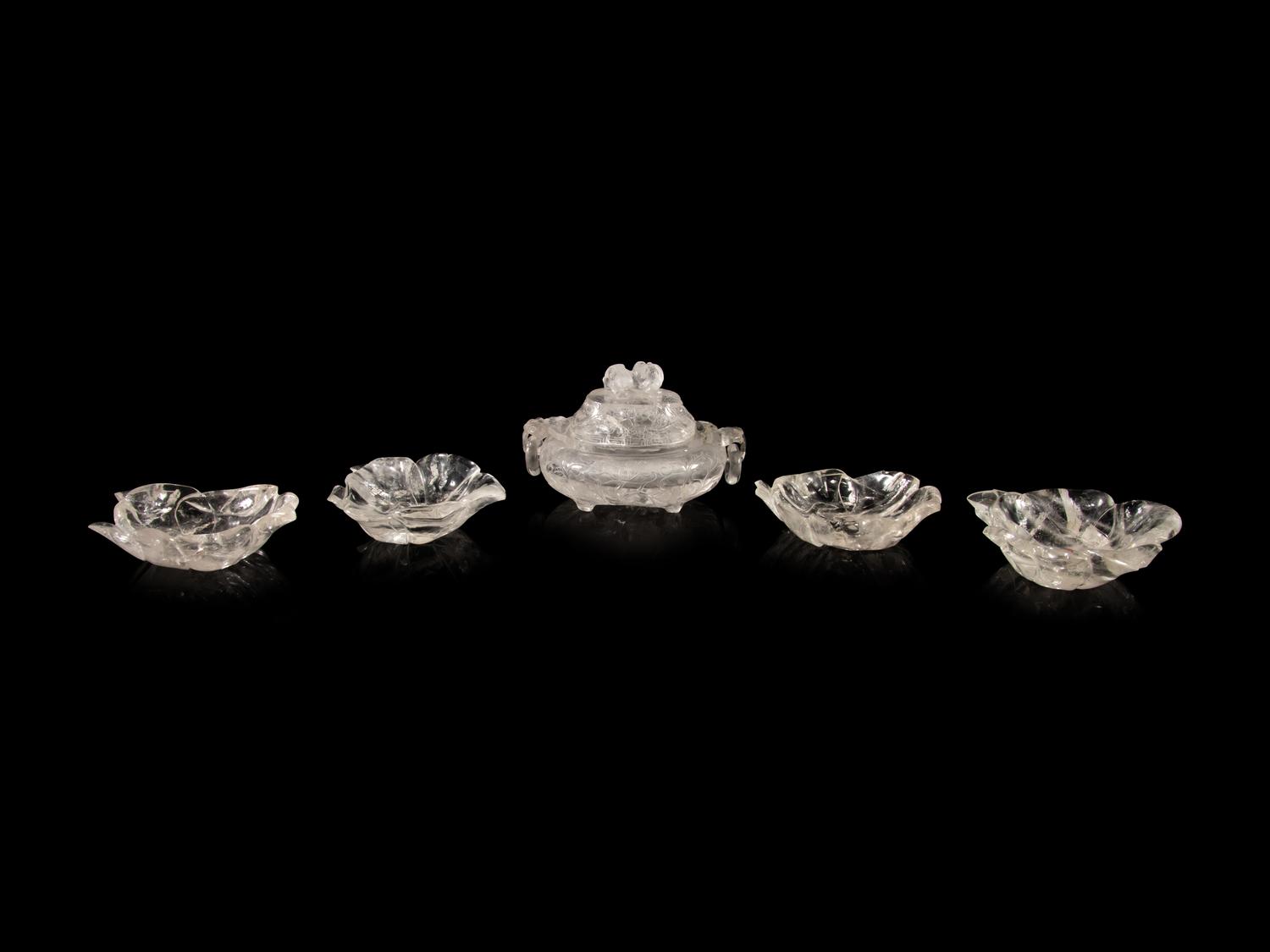 A Group of Five Rock Crystal Articles