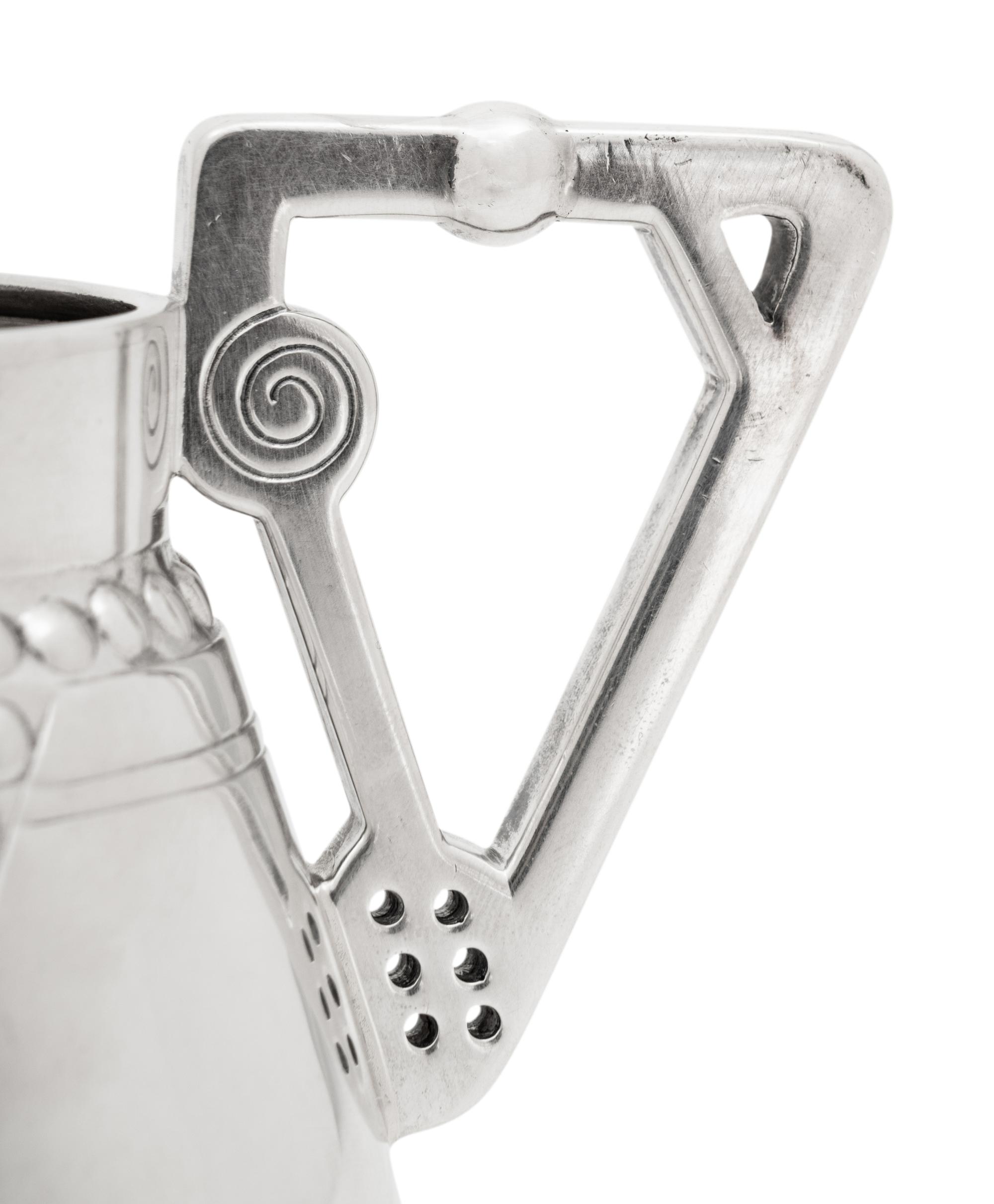 A Russian Silver Creamer and Sugar Bowl