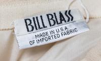 A Bill Blass Cream Skirt Ensemble, Skirt size 6, top size 4.