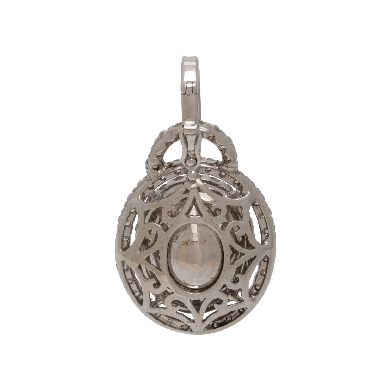 RUBY AND DIAMOND PENDANT