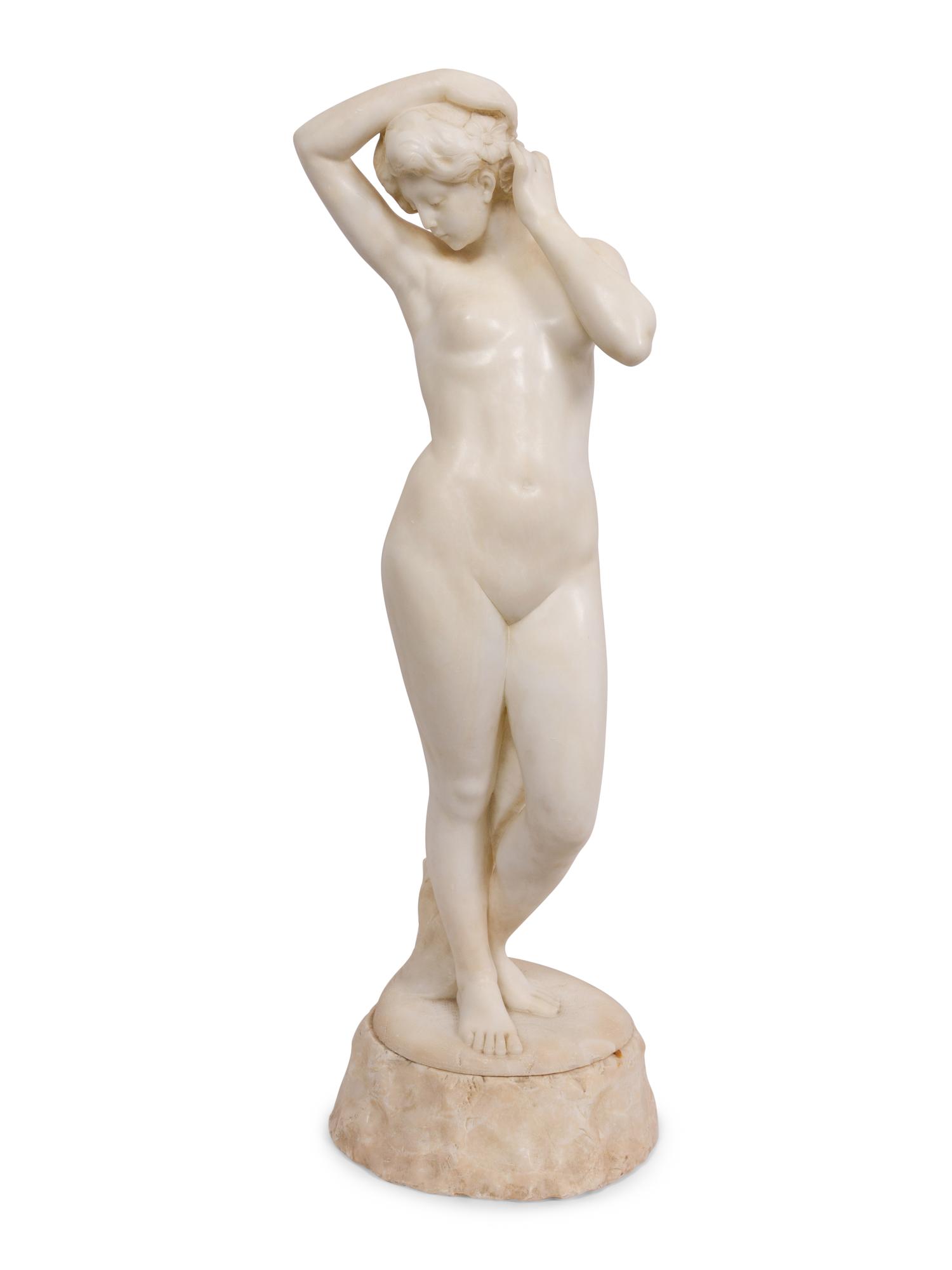An Alabaster Sculpture of Venus