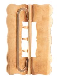 [MILITARIA]. Civil War-era gold sash buckle.