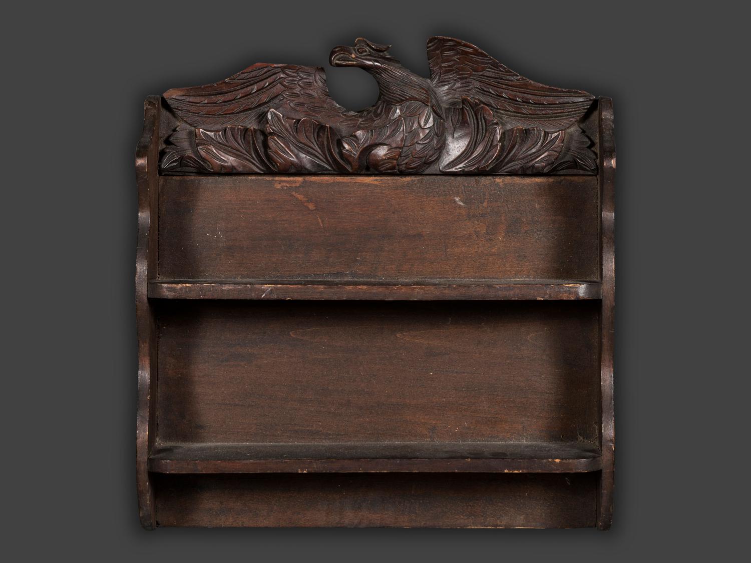 A Classical Country Eagle Carved Hanging Shelf