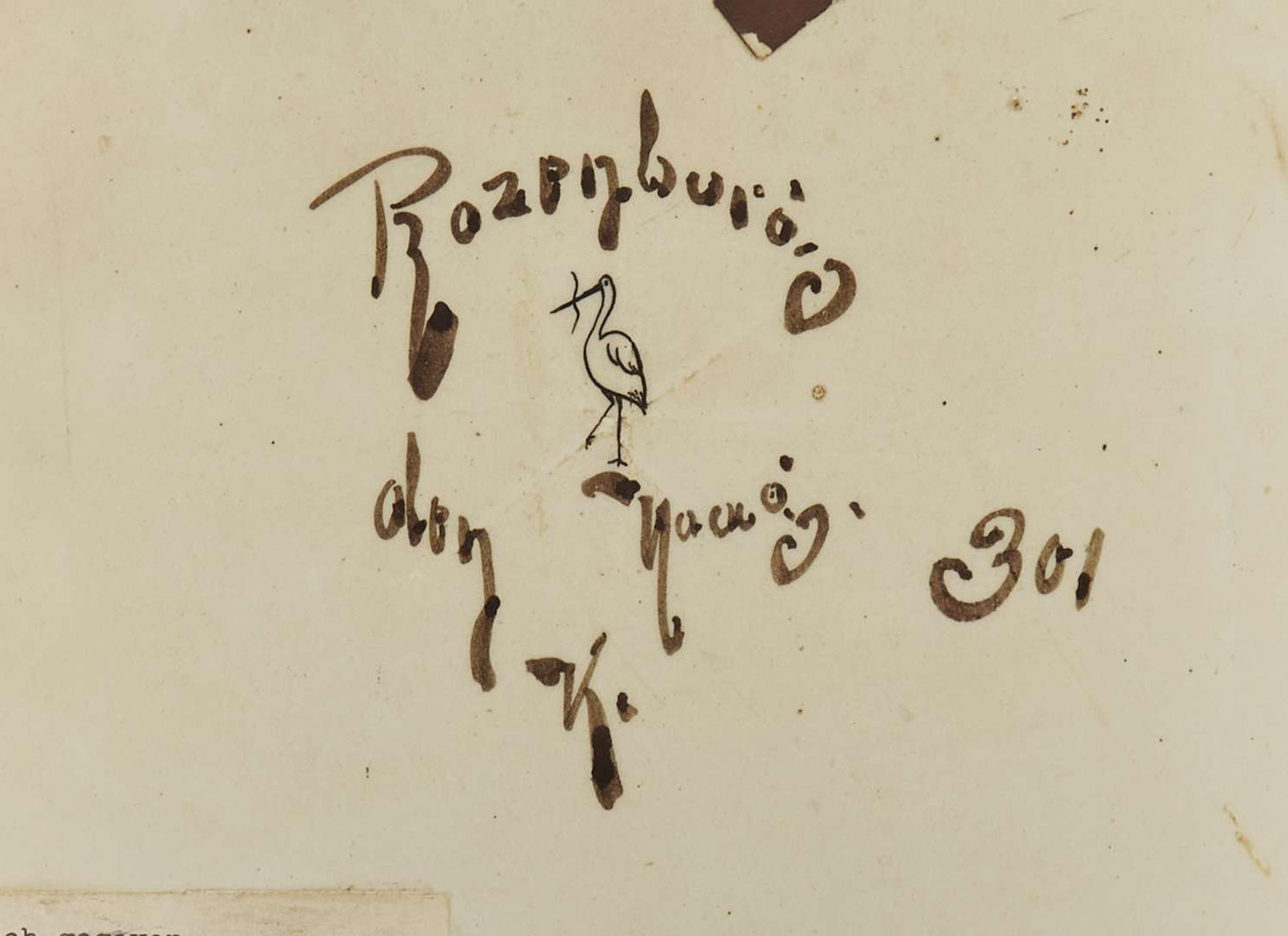 Rozenburg, Sepia Plaque after H.W. Mesdag