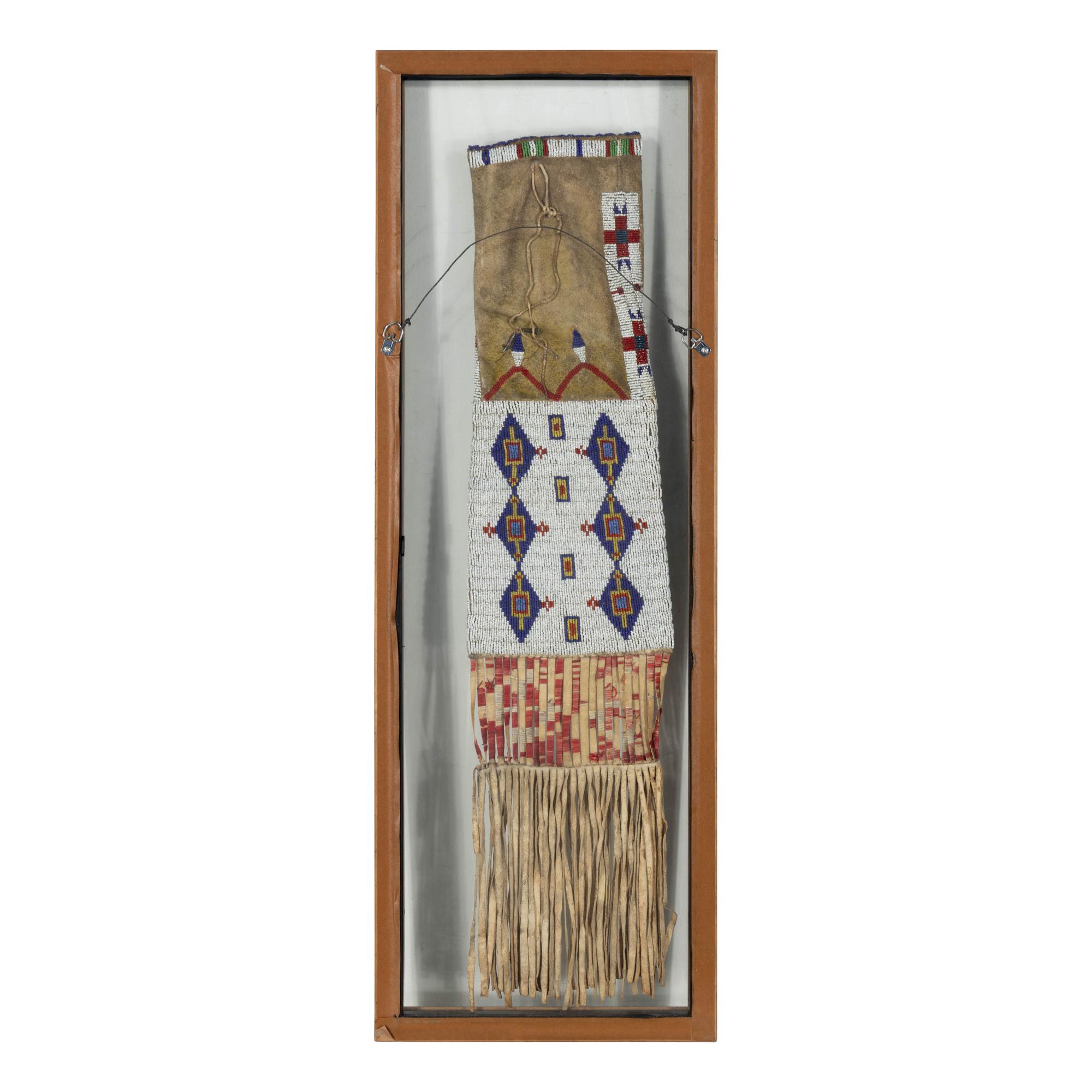 Sioux Beaded Hide Tobacco Bag