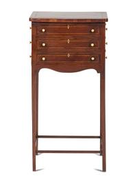 A George III Style Mahogany Work Table