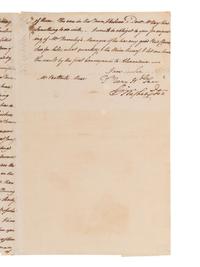 WASHINGTON, George (1732-1799). Letter signed ("G.Washington") to Battaile Muse. Mount Vernon, 28 July 1785.