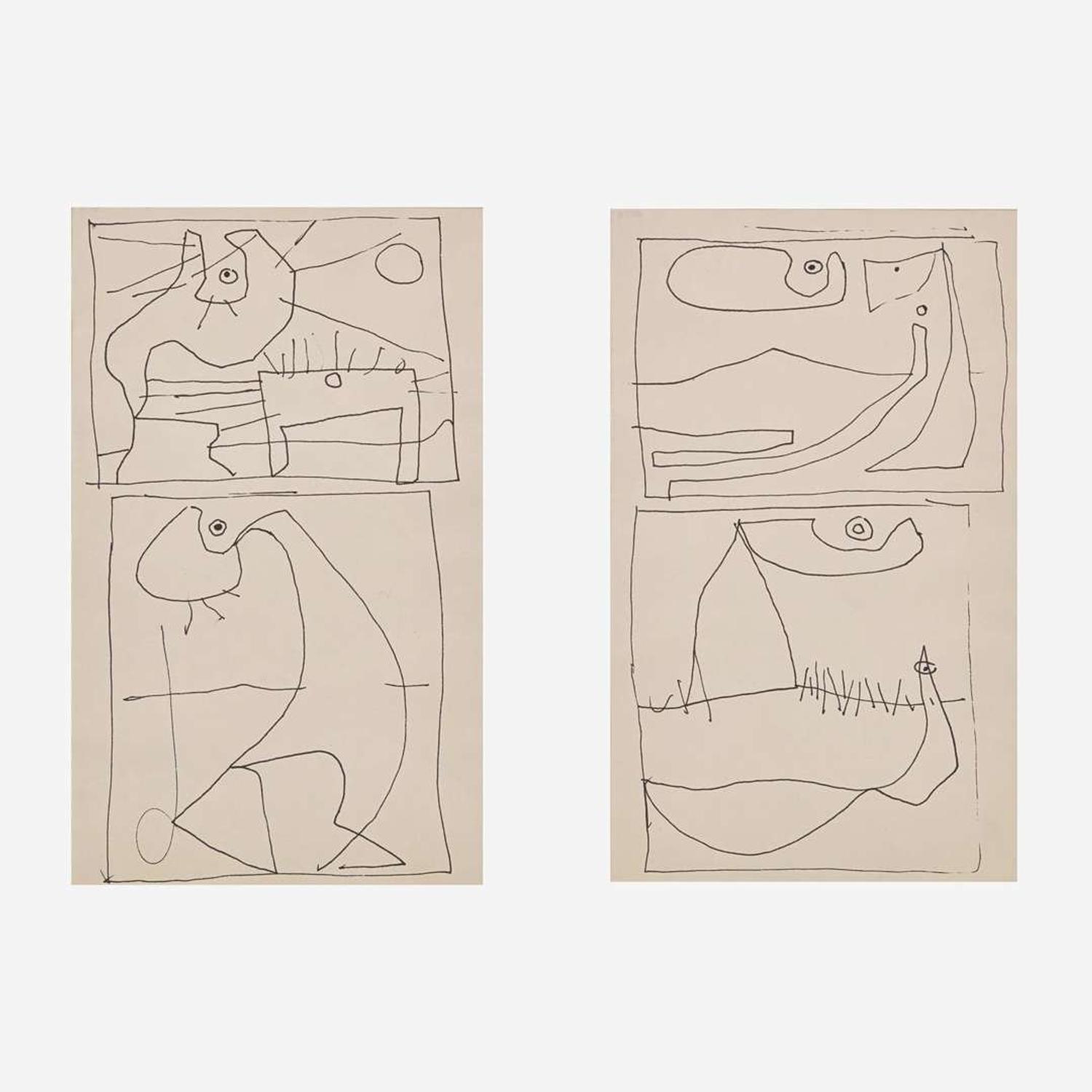 William Baziotes (American, 1912-1963) Untitled, #197 (Trio)