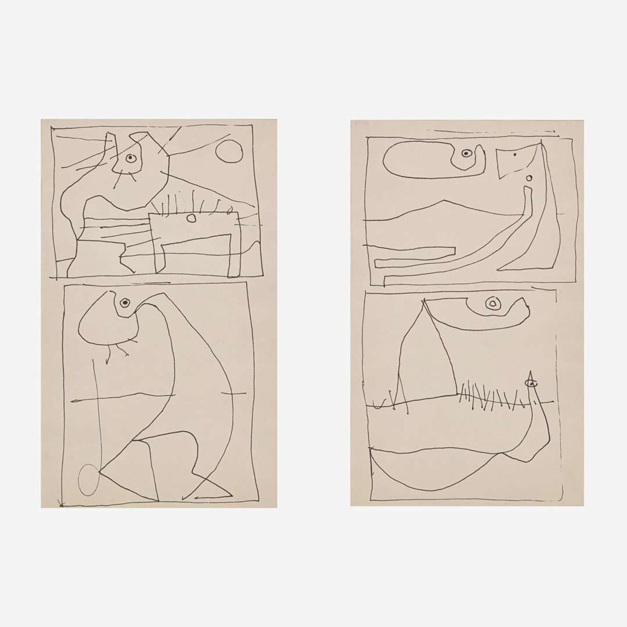 William Baziotes (American, 1912-1963) Untitled, #197 (Trio)