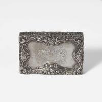 A group of five assorted sterling silver and silver-mounted boxes Various English and Continental makers, various dates ranging 1806-1924