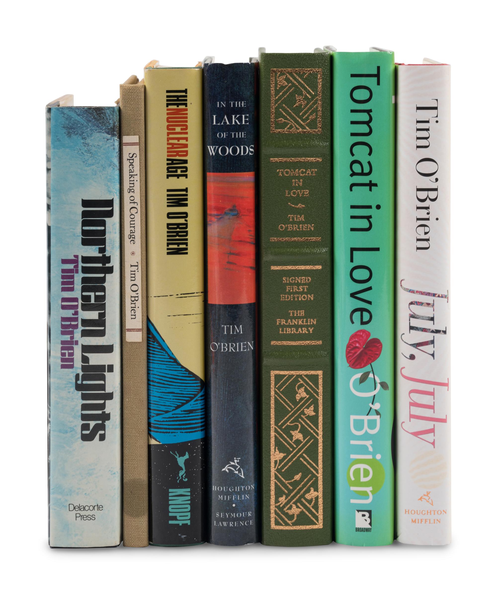 O'BRIEN, Tim (b. 1946). A group of 7 FIRST EDITIONS, comprising: