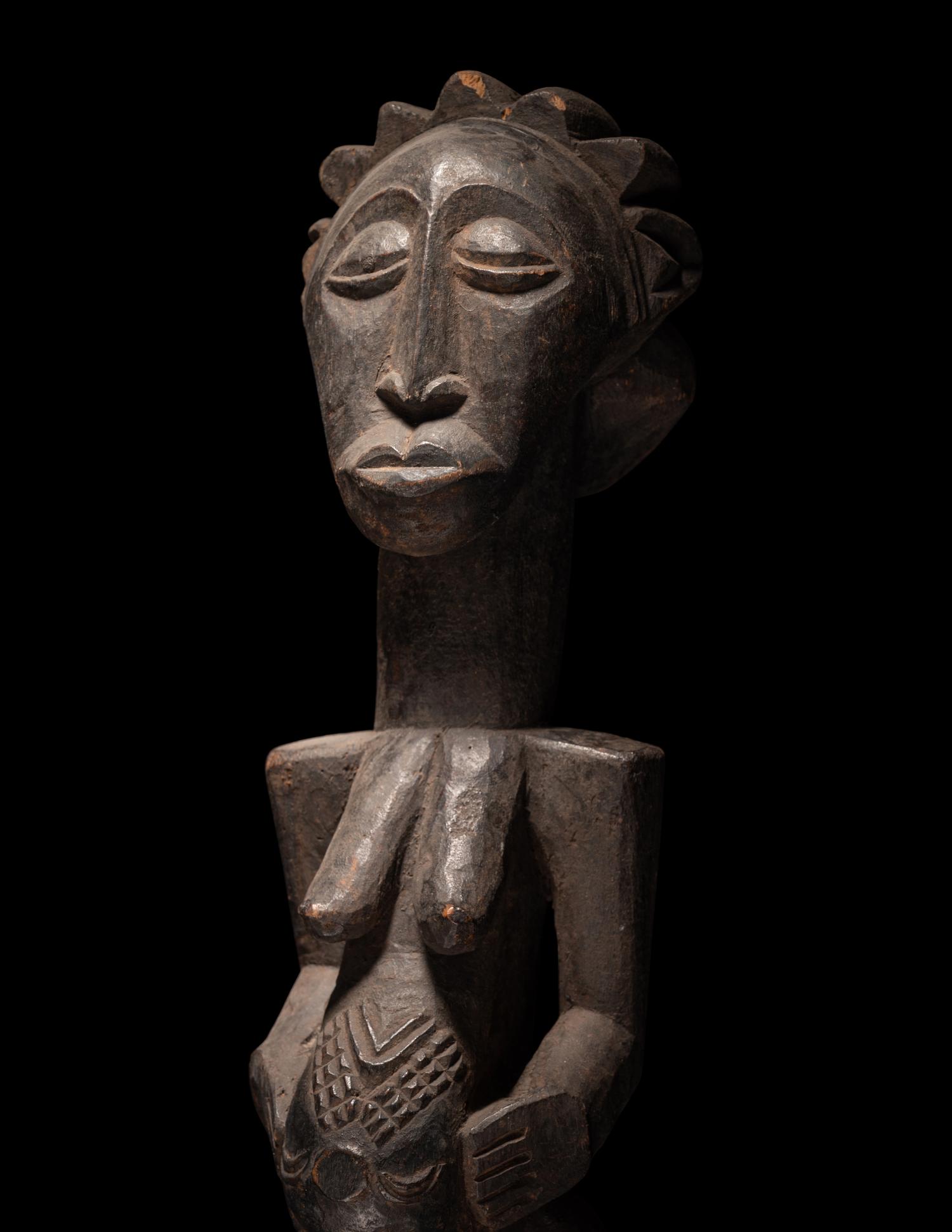 Three African Wood Figures