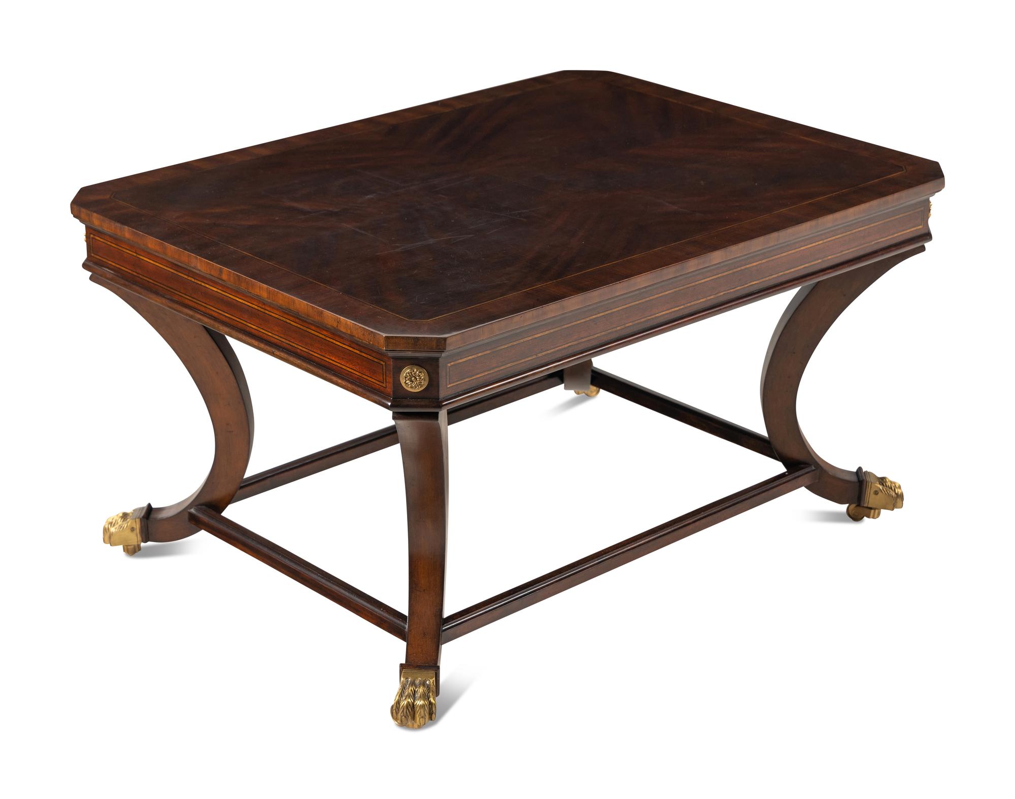 A Regency Style Mahogany Low Table