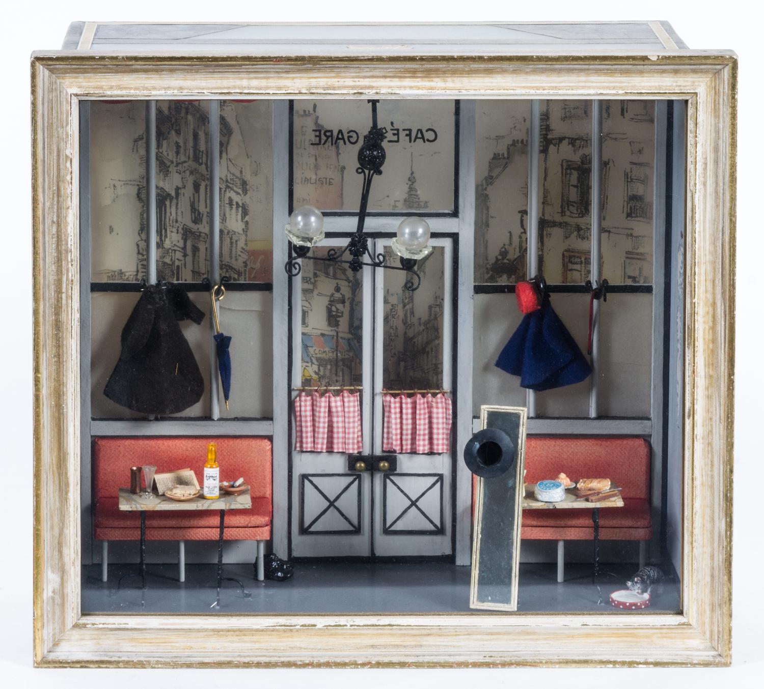 A Narcissa Thorne Diorama Height 14 x width 17 x depth 6 1/2 inches.