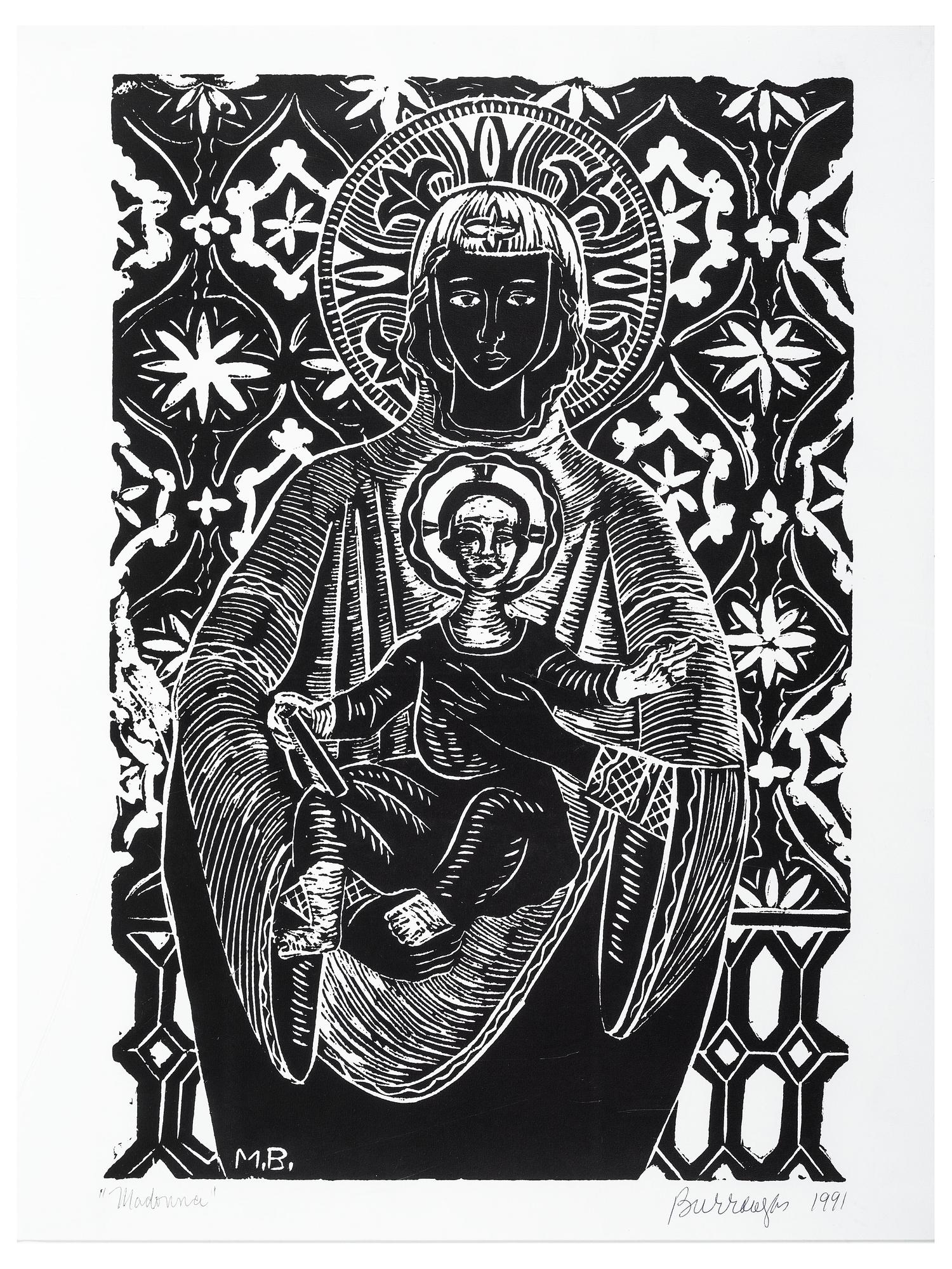 BURROUGHS, Margaret Taylor Goss (1915-2010). A group of prints after earlier editions, including "Harriet Tubman," "Mother Africa," and "Madonna."