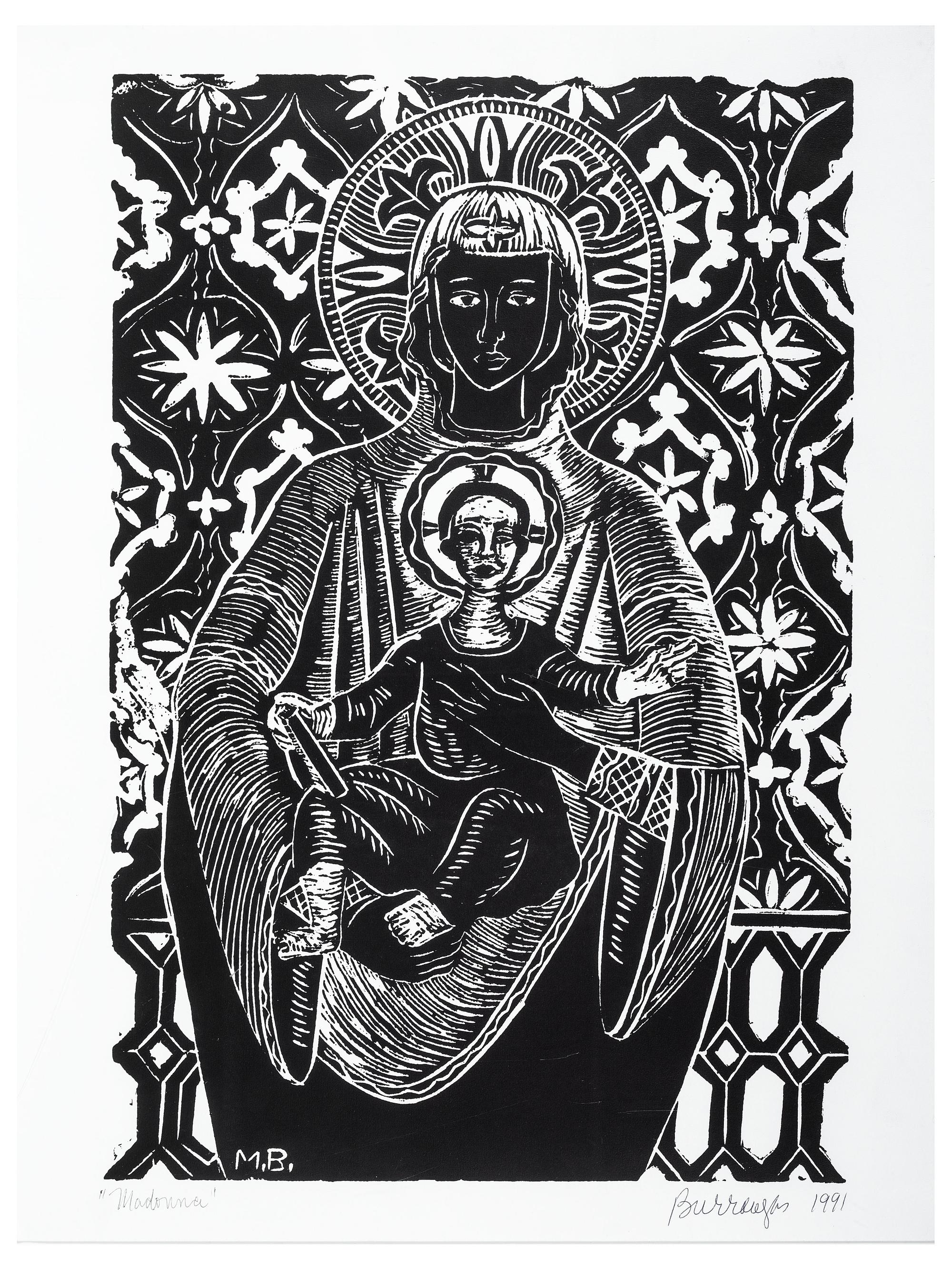BURROUGHS, Margaret Taylor Goss (1915-2010). A group of prints after earlier editions, including "Harriet Tubman," "Mother Africa," and "Madonna."
