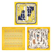 Three Hermès Scarves