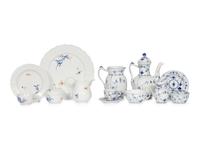 An Assembled Royal Copenhagen and Meissen Tea and Coffee Part Service