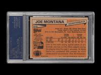 A 1981 Topps Joe Montana Rookie Football Card No. 216 (PSA 8 NM-MT)