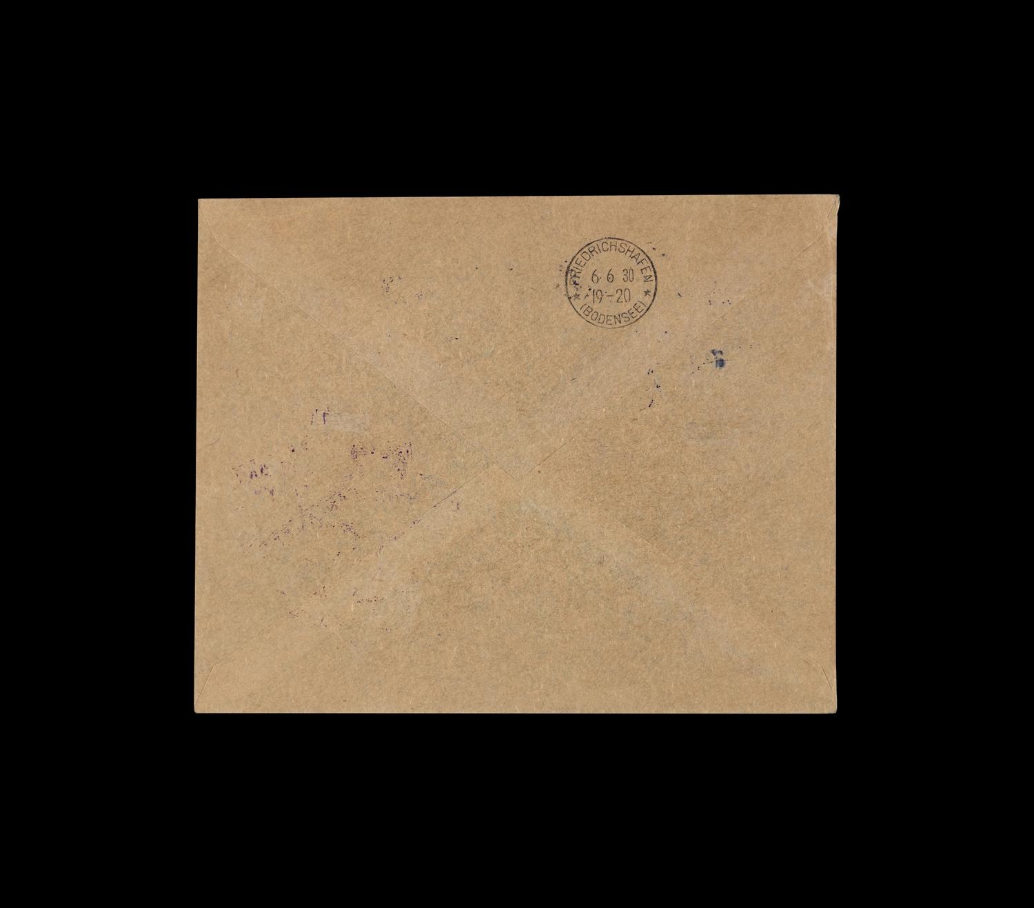 [FLIGHT COVER] BOLIVIA. 1930, May 14-June 6th, (SIEGER #60D; AAMC Z-110g-i).