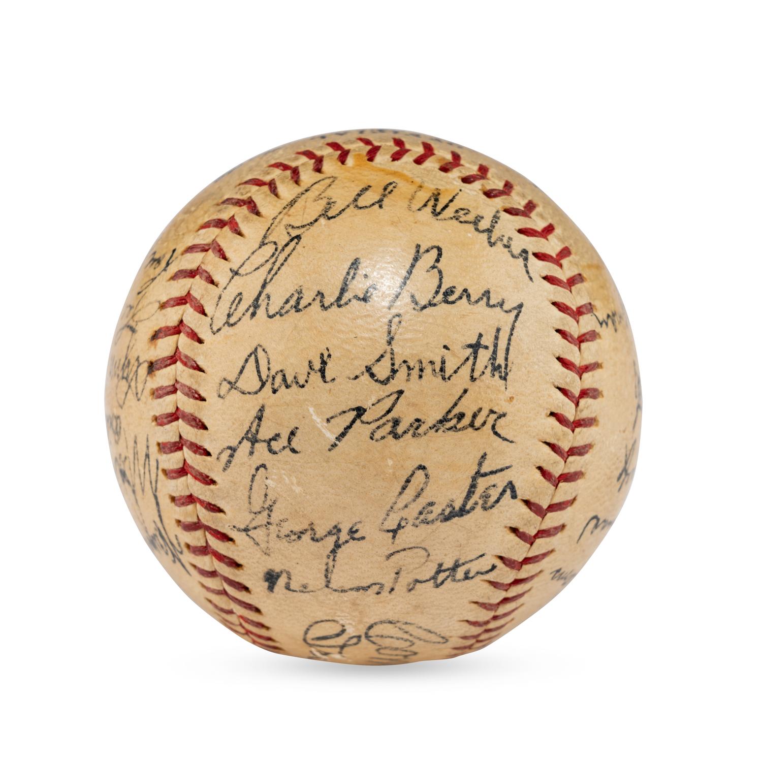A 1938 Philadelphia Athletics Team Signed Autograph Baseball Featuring Connie Mack (JSA Letter of Authenticity)