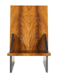 A Contemporary Wood and Steel Chair