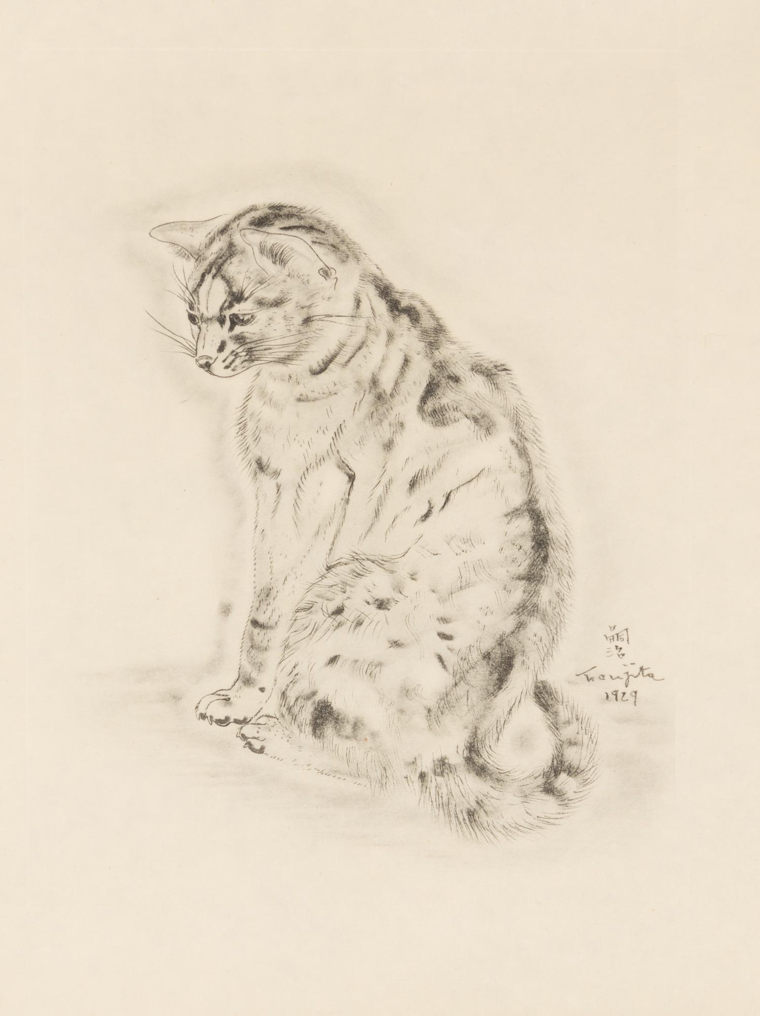 FOUJITA, TSUGOUHARA. 20 etchings from A Book of Cats. New York, 1930. One signed in pencil.