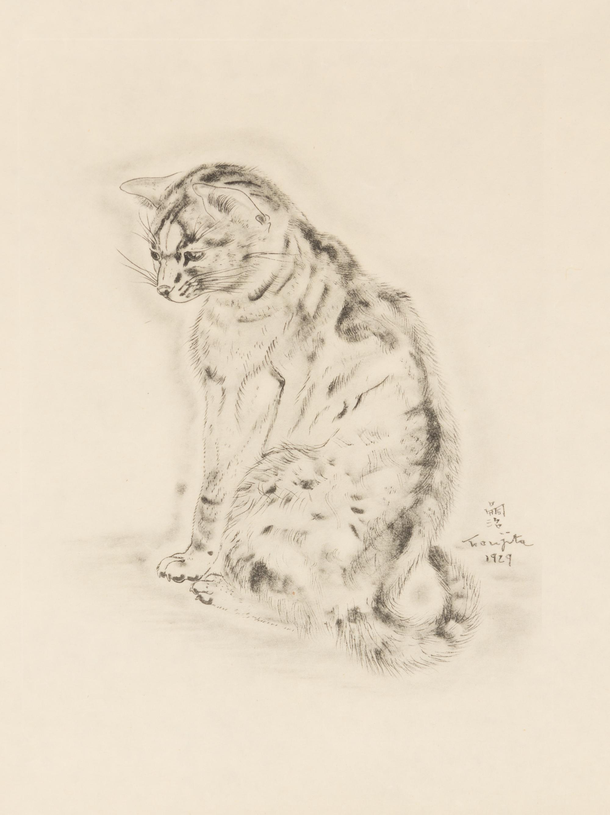 FOUJITA, TSUGOUHARA. 20 etchings from A Book of Cats. New York, 1930. One signed in pencil.