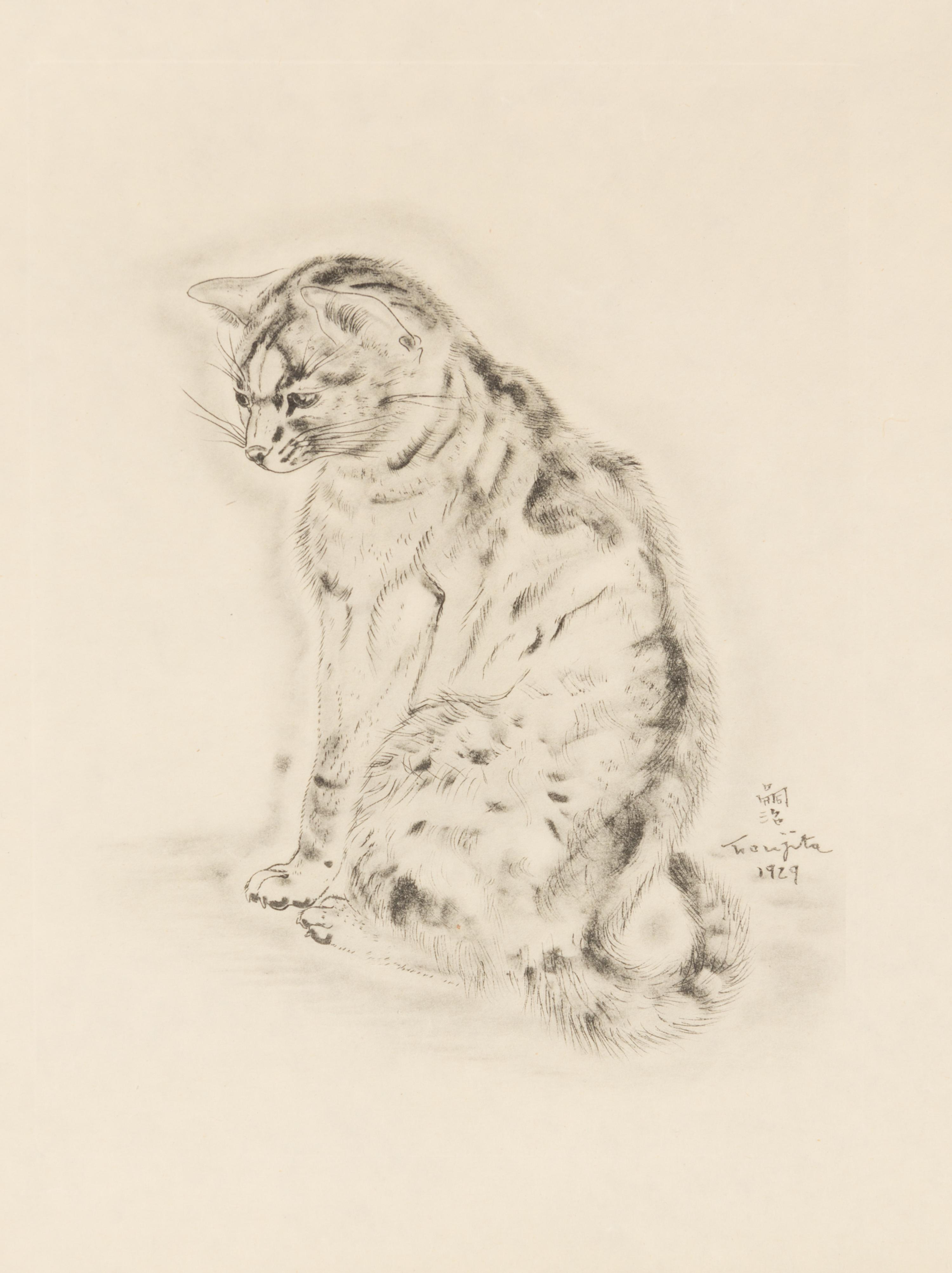 FOUJITA, TSUGOUHARA. 20 etchings from A Book of Cats. New York, 1930. One signed in pencil.