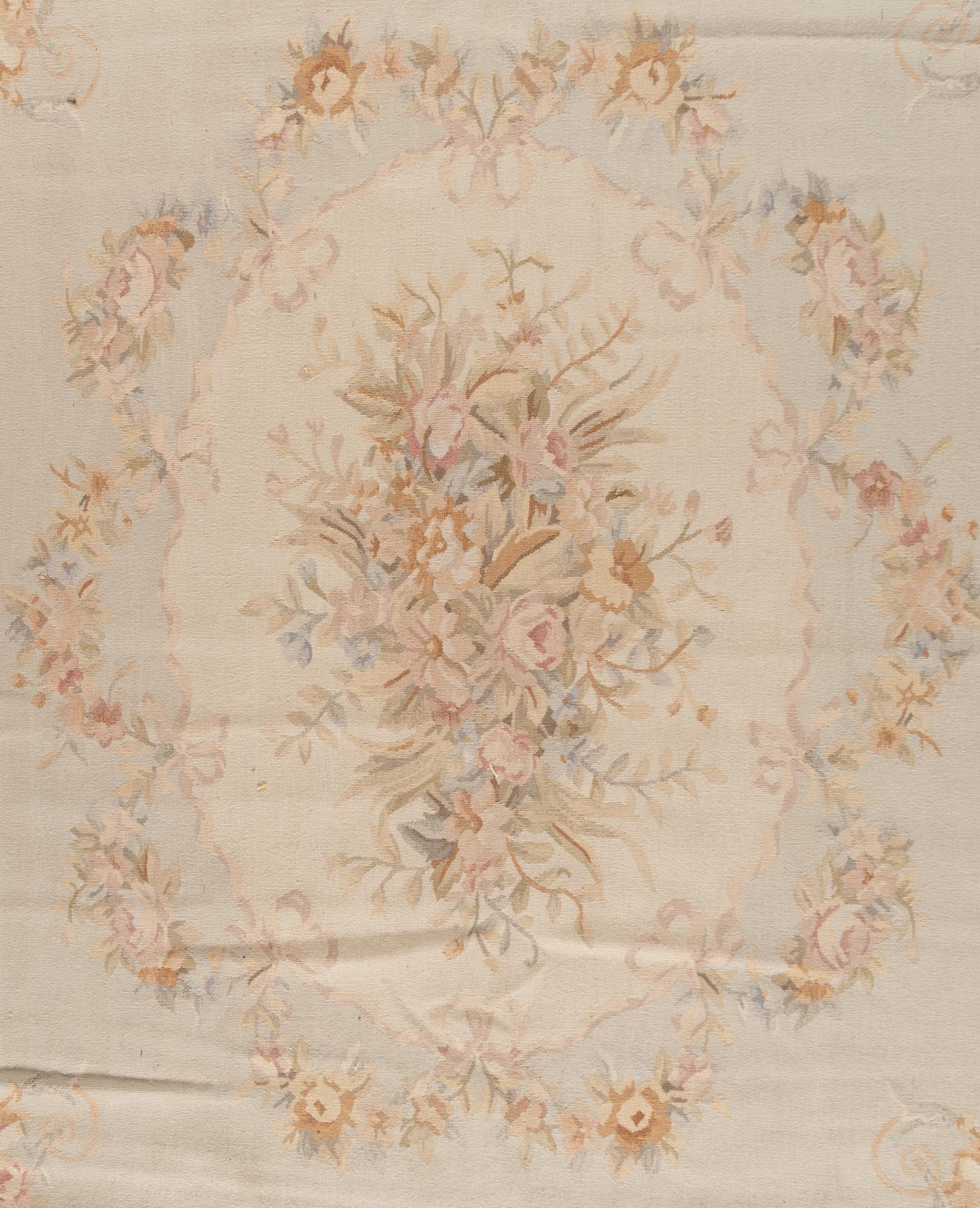 An Aubusson Style Wool Rug