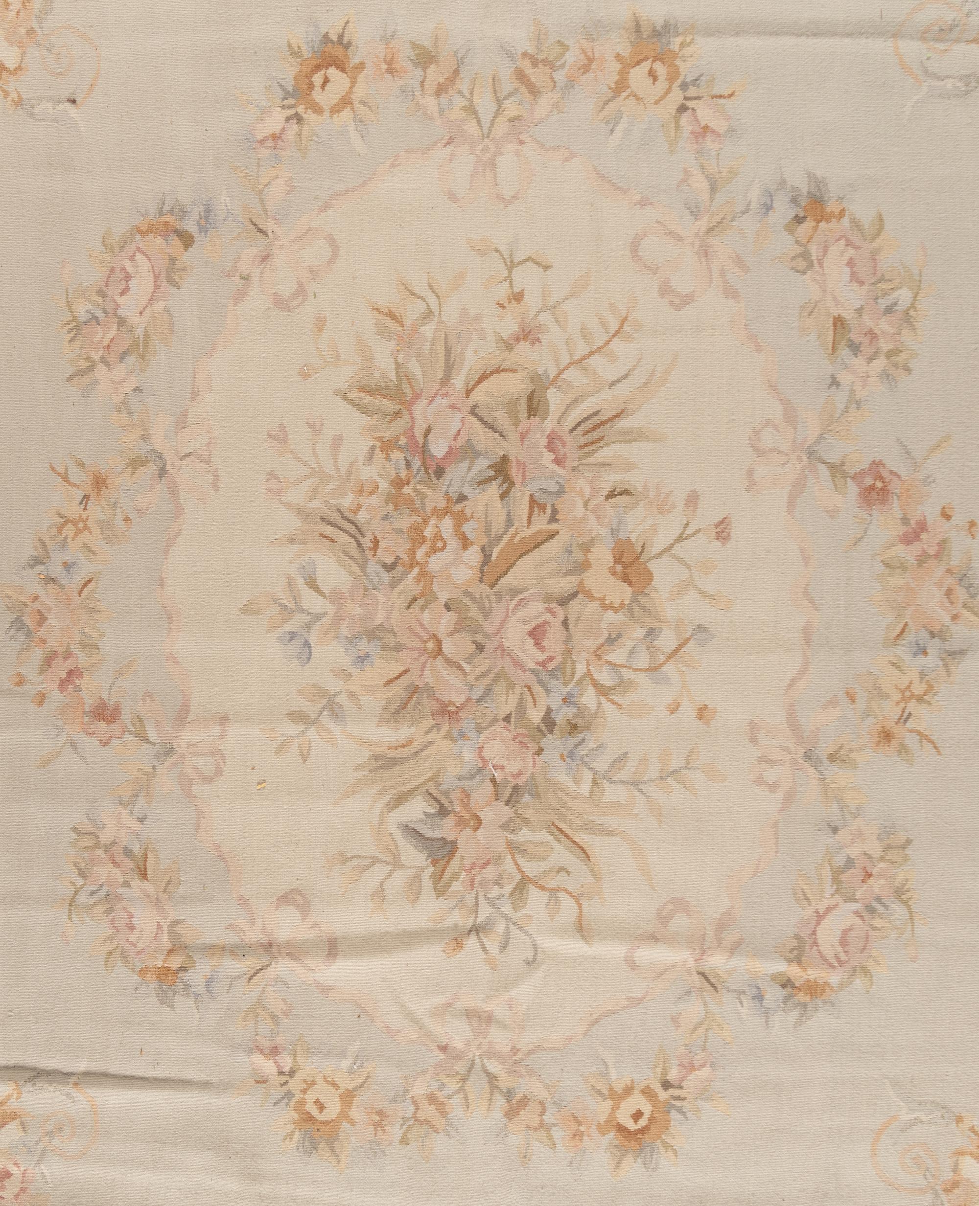 An Aubusson Style Wool Rug