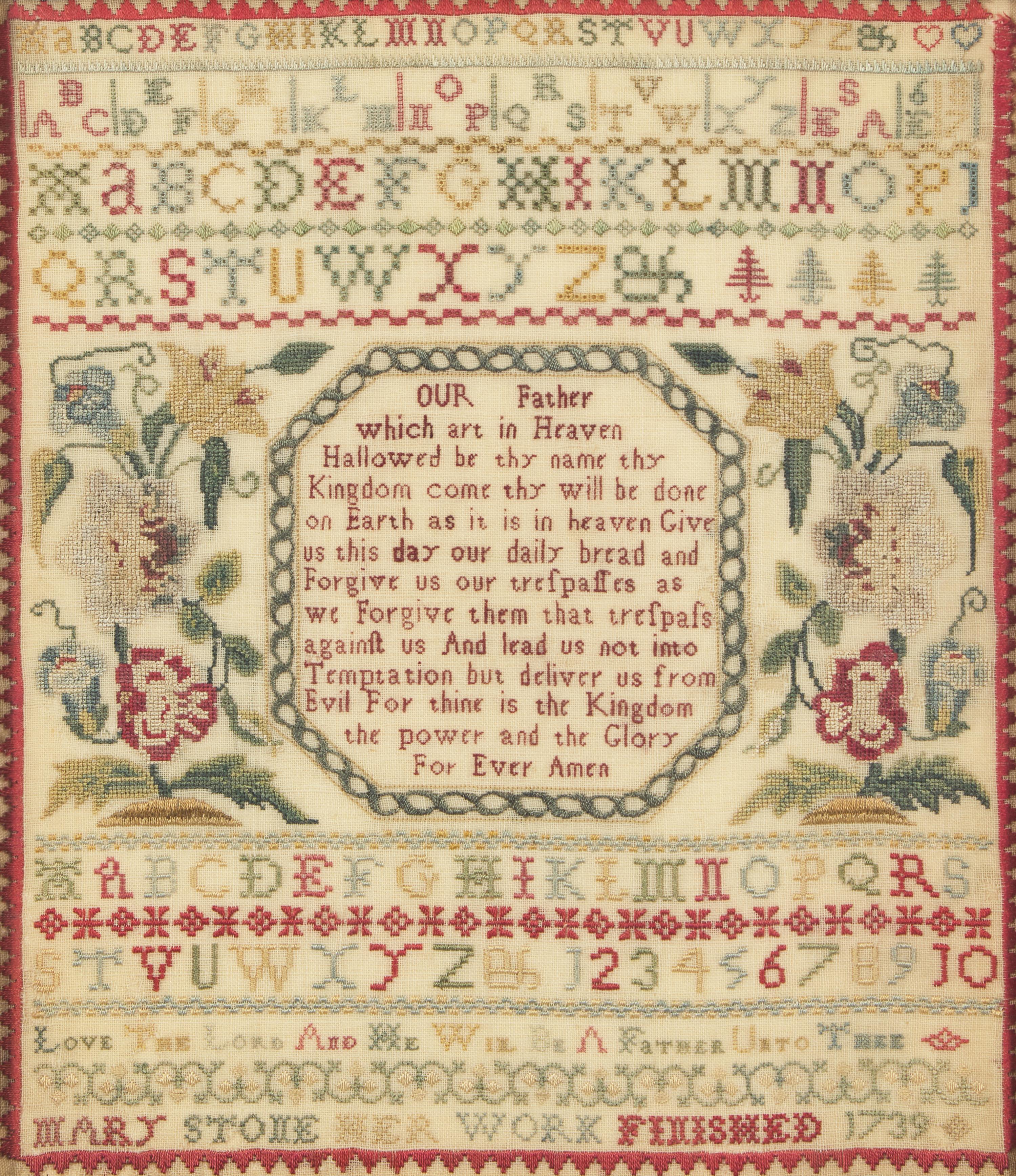 An English Needlework Sampler