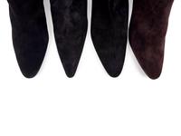 Four Pairs of Suede Manolo Blahnik Boots