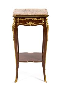 A Louis XV Style Gilt Bronze Mounted Table en Chiffonier, FRANCOIS LINKE, Height 29 1/2 x width 20 x depth 14 inches. — FRANCOIS LINKE,
