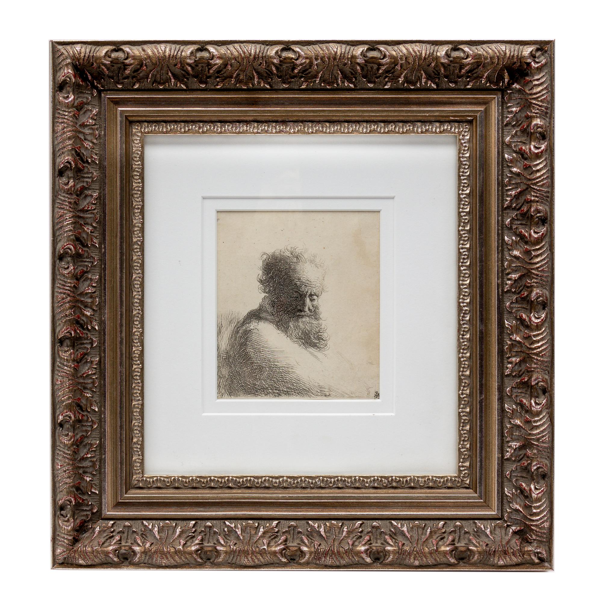 Bust of an Old Bearded Man, Looking Down
