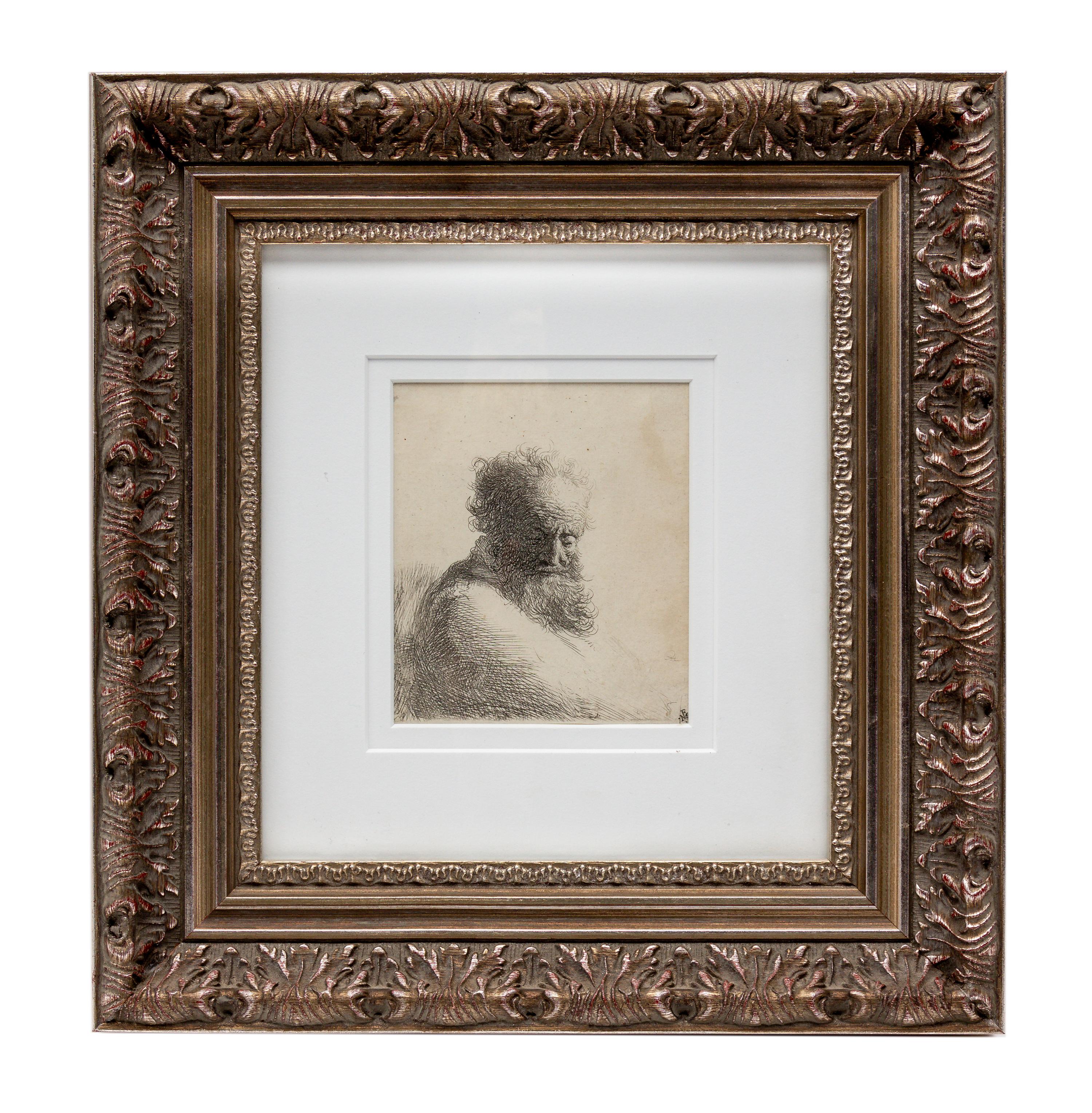 Bust of an Old Bearded Man, Looking Down
