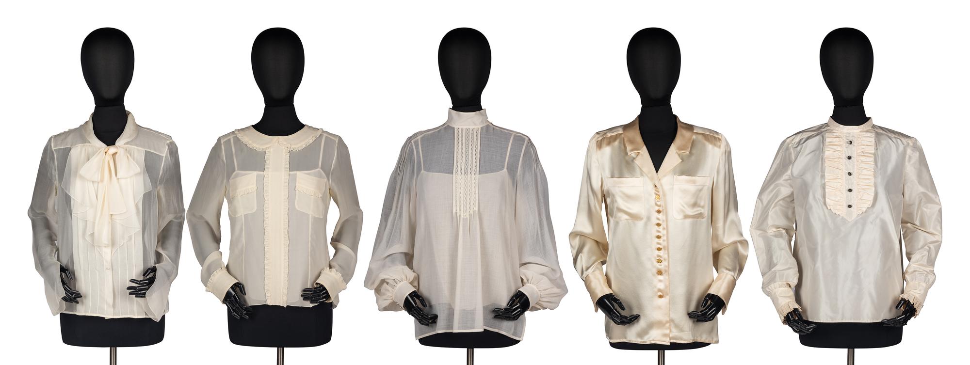 Five Chanel Blouses and Two Camisoles